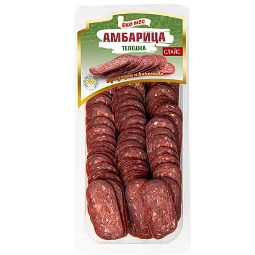 Телешка амбарица слайс 140гр. „Еко Мес“