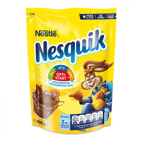 Какао Nesquik 400гр. пакет „Nestlé“