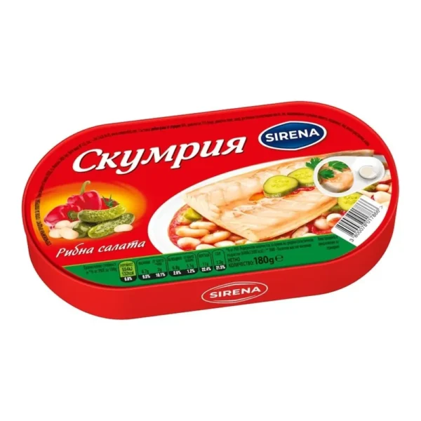 Сирена скумрия филе различни видове 180гр., снимка 4
