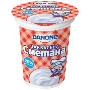 Заквасена сметана 380гр. „Danone“