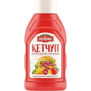 Кетчуп 350гр. пластмасова бутилка „Дерони“