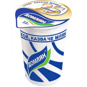 Кисело мляко 3.6% 500гр. „Домлян“
