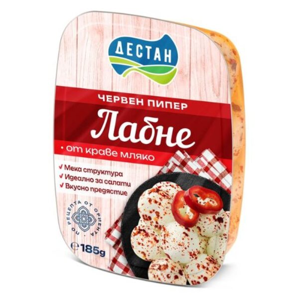 Лабне от краве мляко с червен пипер „Дестан“