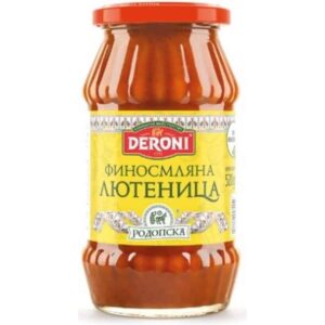 Лютеница 520гр., финосмяна пикантна „Дерони“
