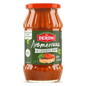Лютеница без захар финосмляна 500гр. „Дерони“