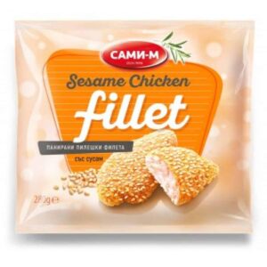 Панирано пилешки филета 280гр. със сусам „Сами М“