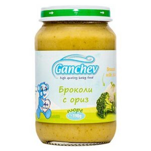Пюре броколи с ориз 4м „Ганчев“