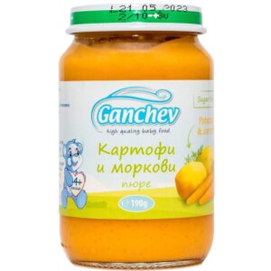 Пюре карт. + морк. + овес. ядки 190гр. „Ганчев“