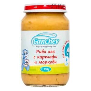 Пюре пиле/риба моркови картофи 190гр. „Ганчев“