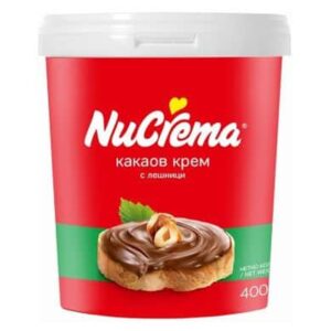 Течен шоколад с вафла и млечен 400гр. „Нукрема“