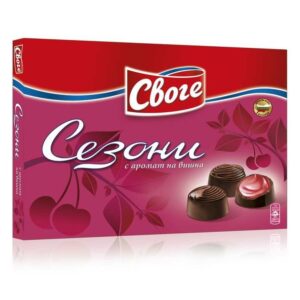 Шоколадови бонбони вишна 160гр. в кутия „Сезони“