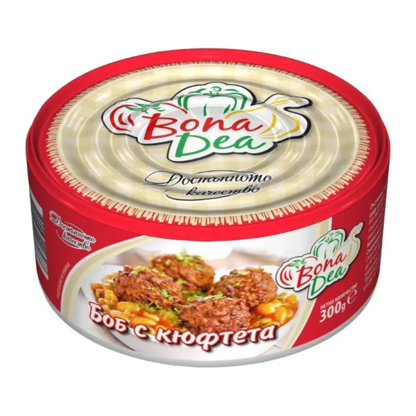 Боб с кюфтета/наденица 300гр. „Бона Деа“, снимка 2