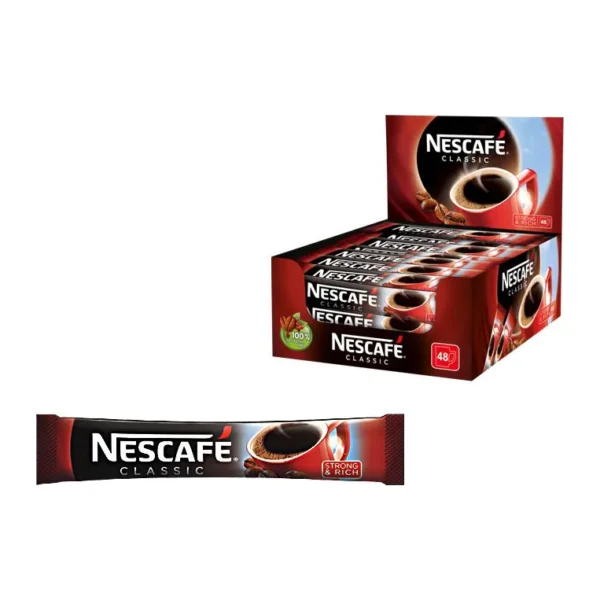 Разтворимо кафе Класик доза 2гр. × 48бр. в кутия „Nescafé“