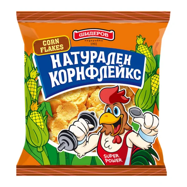 Корнфлейкс натурален 200гр. „Шидеров“