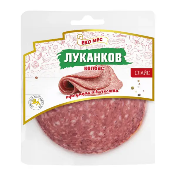 Луканков колбас слайс 180гр. „Еко Мес“