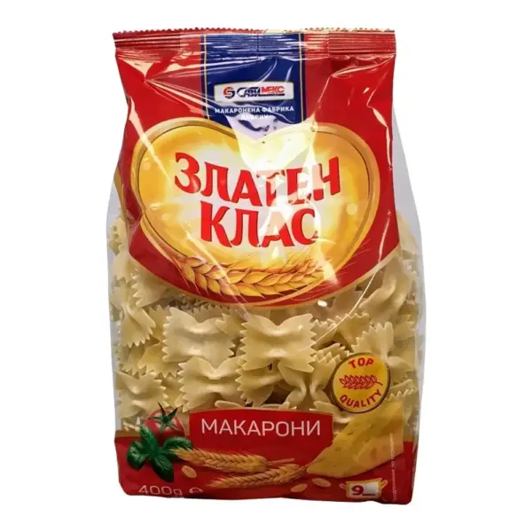 Макарони различни видове 400гр. „Златен клас“