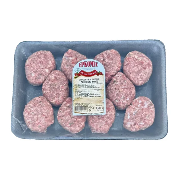 Пилешко кюфте/кебапче 60гр. × 10бр. „Ерко“, снимка 2