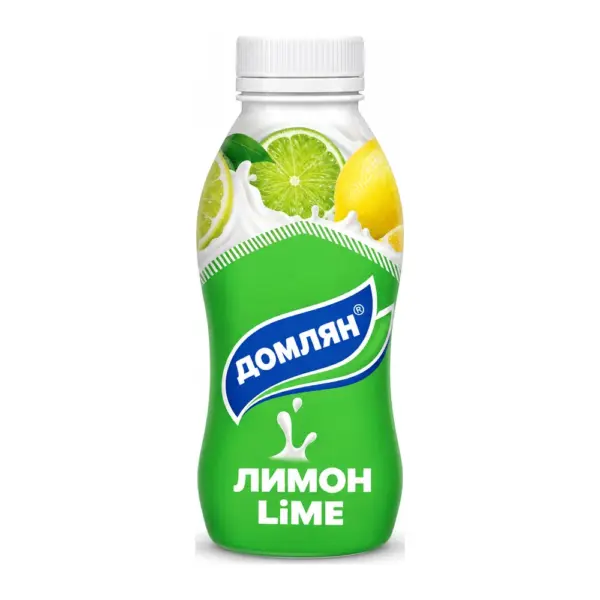 Плодово мляко за пиене лимон и лайм 330гр. „Домлян“