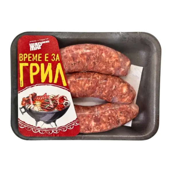 Прясна наденица замразена 3 × 150гр. „Жар“