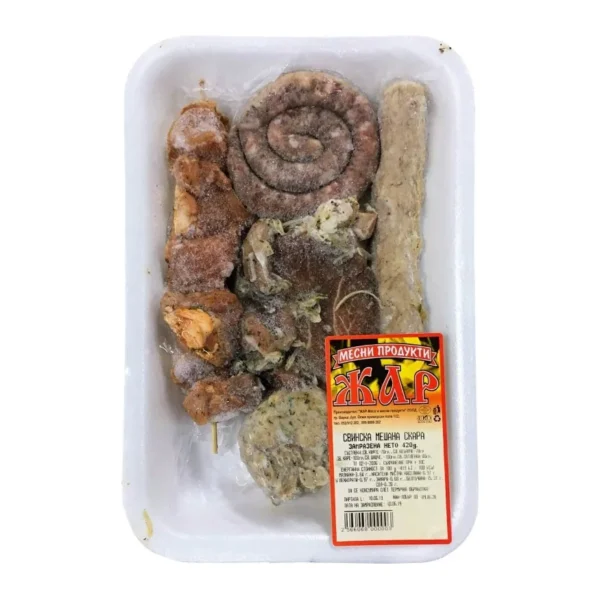 Свинска мешана скара 420гр. замразена „Жар“
