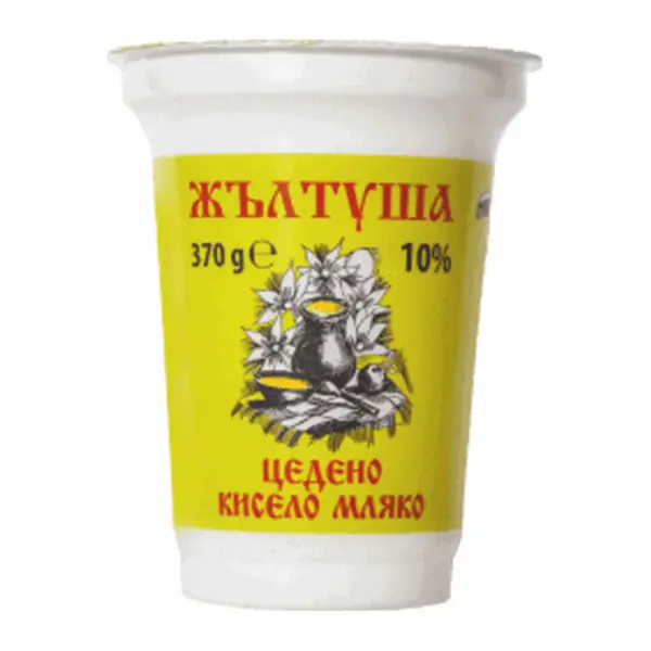 Цедено мляко 10% 370гр. „Жълтуша“
